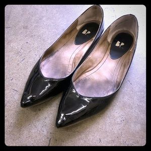 BP black patent flats